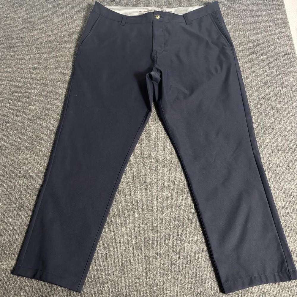 Rhone Commuter Pants Mens 35 Navy Blue Slim Straight Stretch Trousers